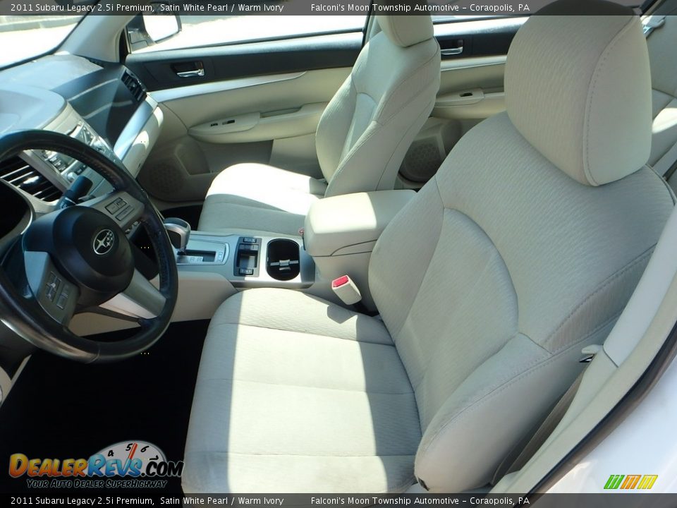 2011 Subaru Legacy 2.5i Premium Satin White Pearl / Warm Ivory Photo #15