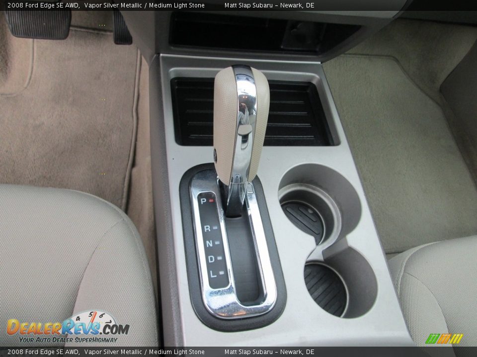 2008 Ford Edge SE AWD Vapor Silver Metallic / Medium Light Stone Photo #25