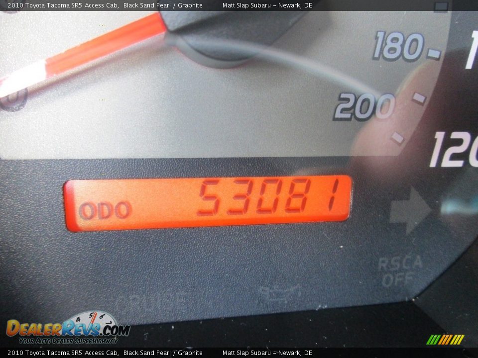 2010 Toyota Tacoma SR5 Access Cab Black Sand Pearl / Graphite Photo #26