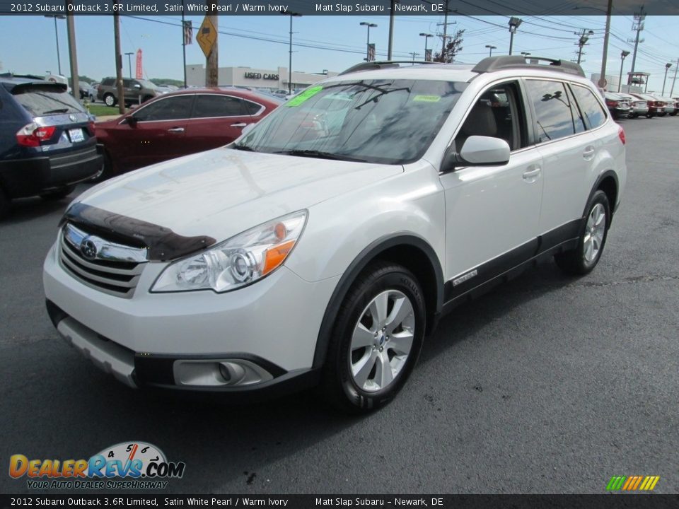 2012 Subaru Outback 3.6R Limited Satin White Pearl / Warm Ivory Photo #2