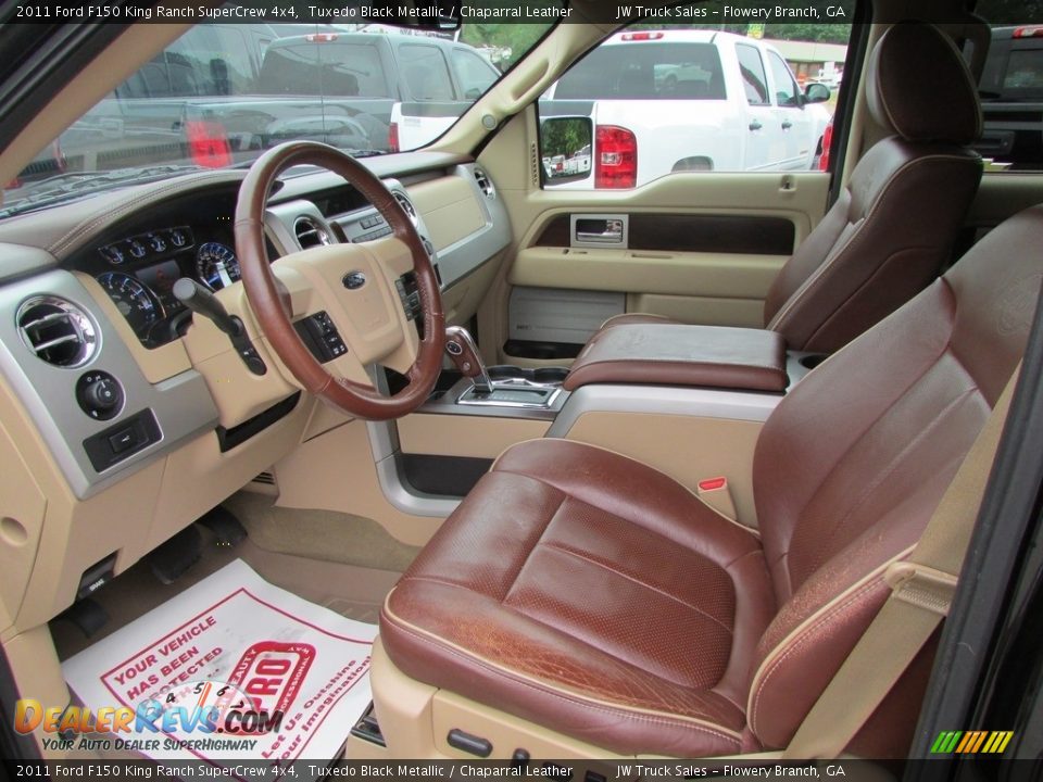 Chaparral Leather Interior - 2011 Ford F150 King Ranch SuperCrew 4x4 Photo #19