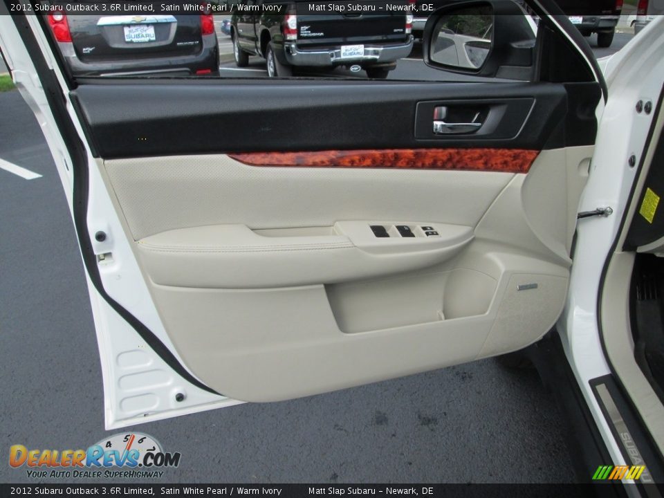 2012 Subaru Outback 3.6R Limited Satin White Pearl / Warm Ivory Photo #13