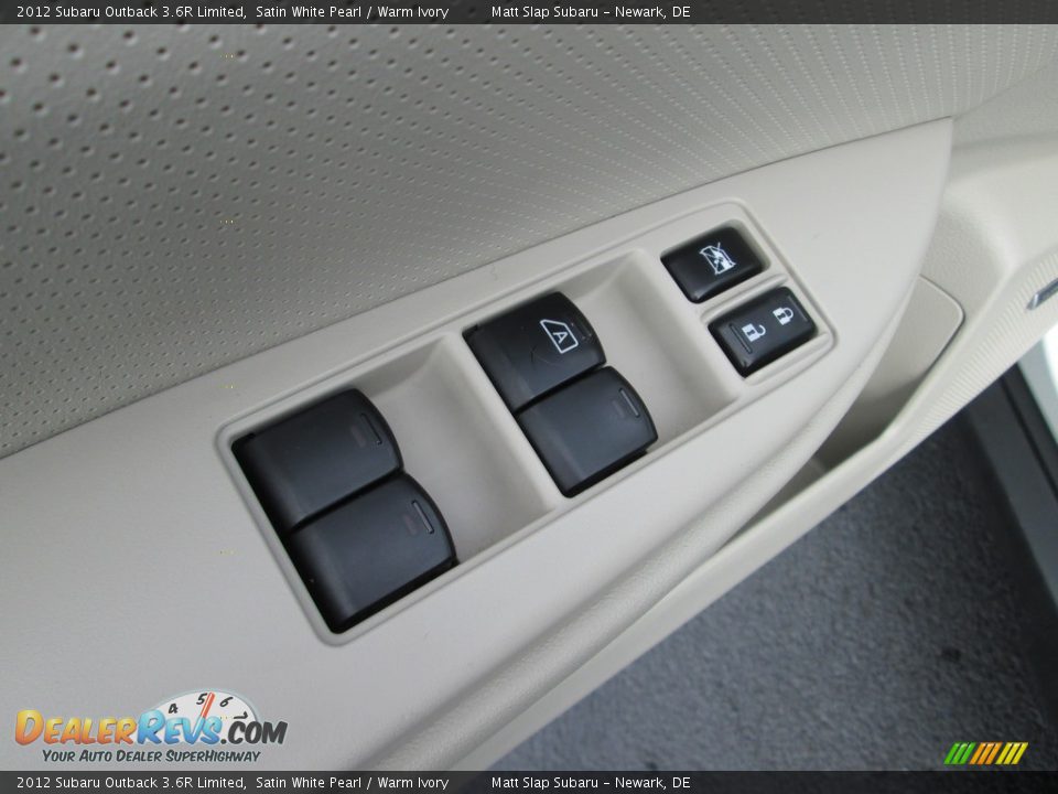 2012 Subaru Outback 3.6R Limited Satin White Pearl / Warm Ivory Photo #14