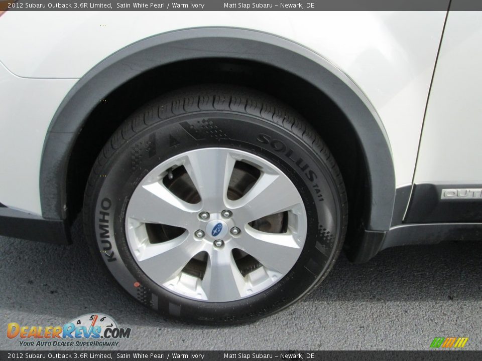 2012 Subaru Outback 3.6R Limited Satin White Pearl / Warm Ivory Photo #22