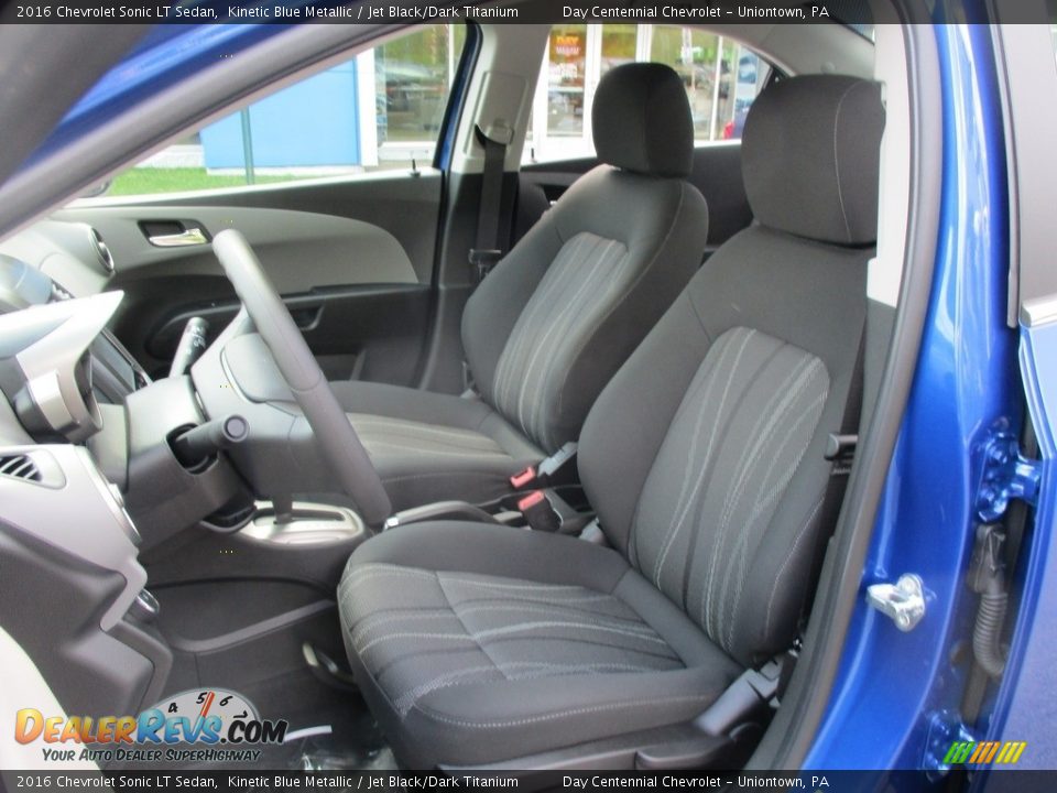 2016 Chevrolet Sonic LT Sedan Kinetic Blue Metallic / Jet Black/Dark Titanium Photo #12