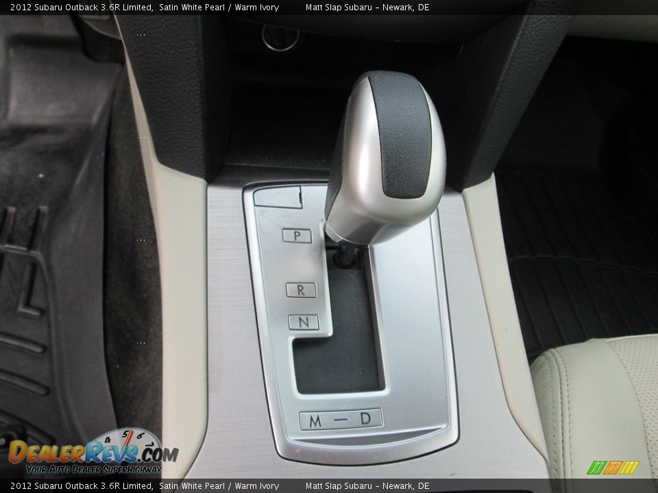2012 Subaru Outback 3.6R Limited Satin White Pearl / Warm Ivory Photo #26