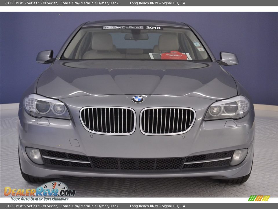 2013 BMW 5 Series 528i Sedan Space Gray Metallic / Oyster/Black Photo #2
