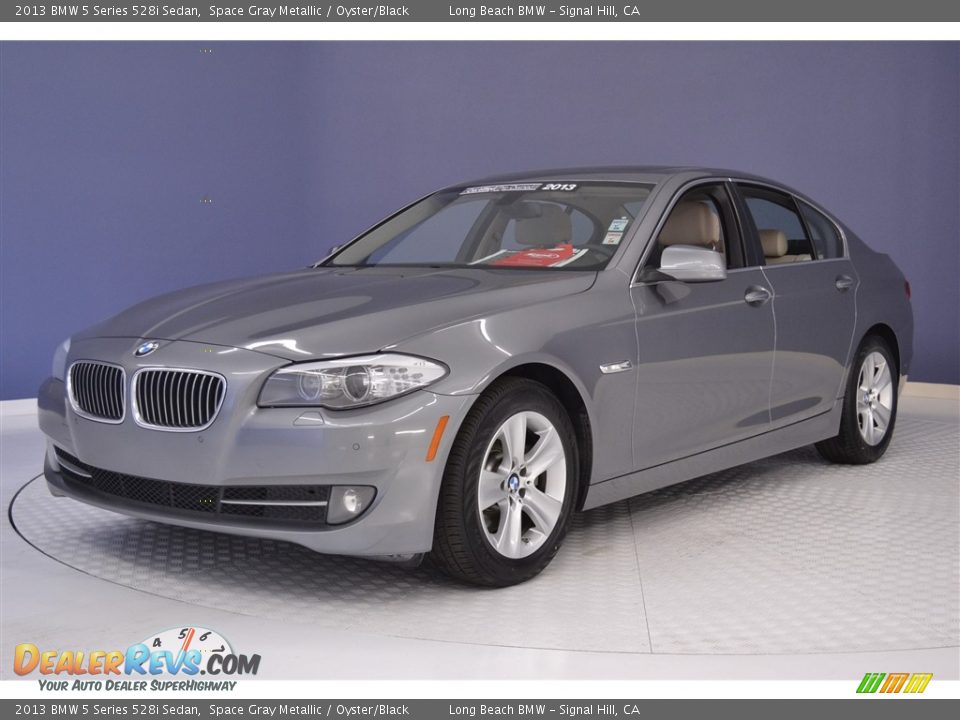 2013 BMW 5 Series 528i Sedan Space Gray Metallic / Oyster/Black Photo #3