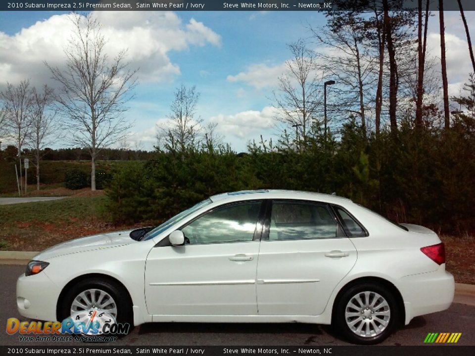 2010 Subaru Impreza 2.5i Premium Sedan Satin White Pearl / Ivory Photo #1