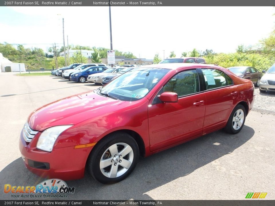 2007 Ford Fusion SE Redfire Metallic / Camel Photo #1