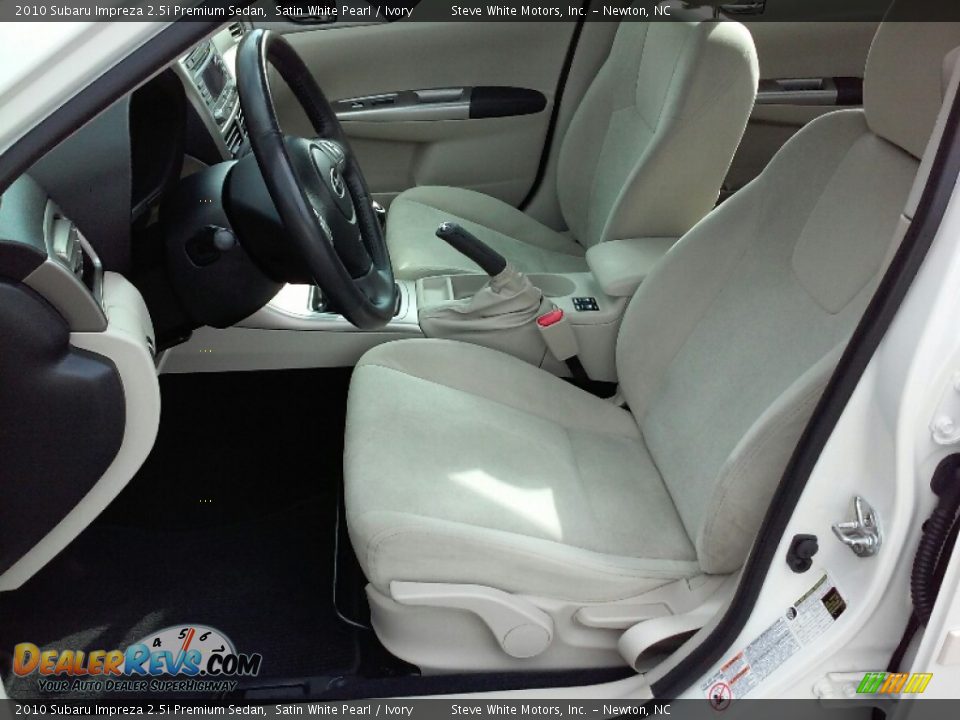 2010 Subaru Impreza 2.5i Premium Sedan Satin White Pearl / Ivory Photo #9