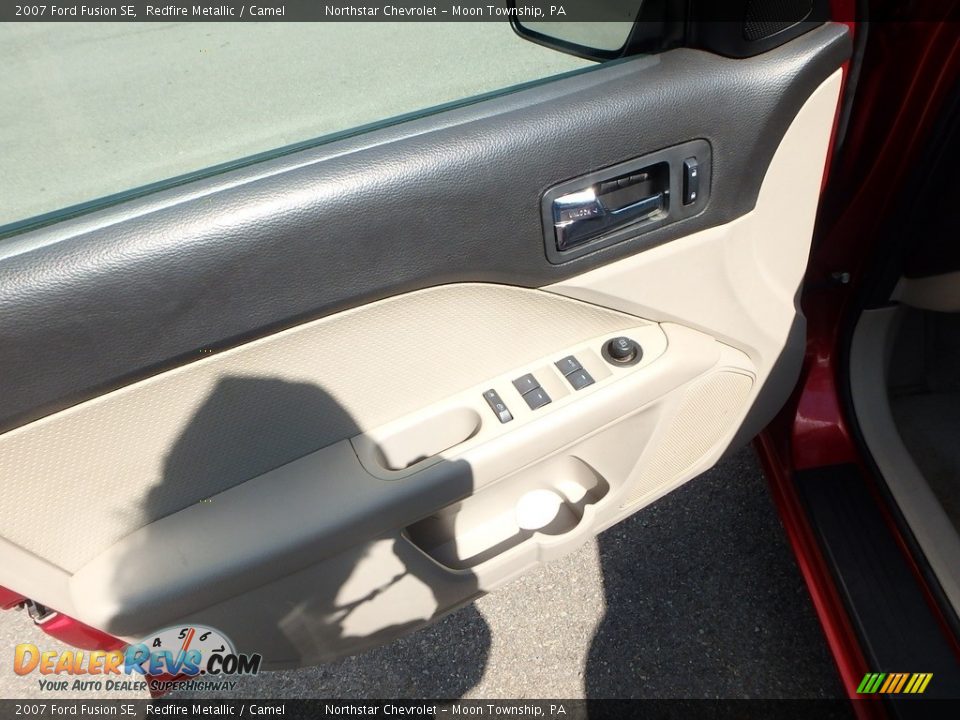 2007 Ford Fusion SE Redfire Metallic / Camel Photo #11