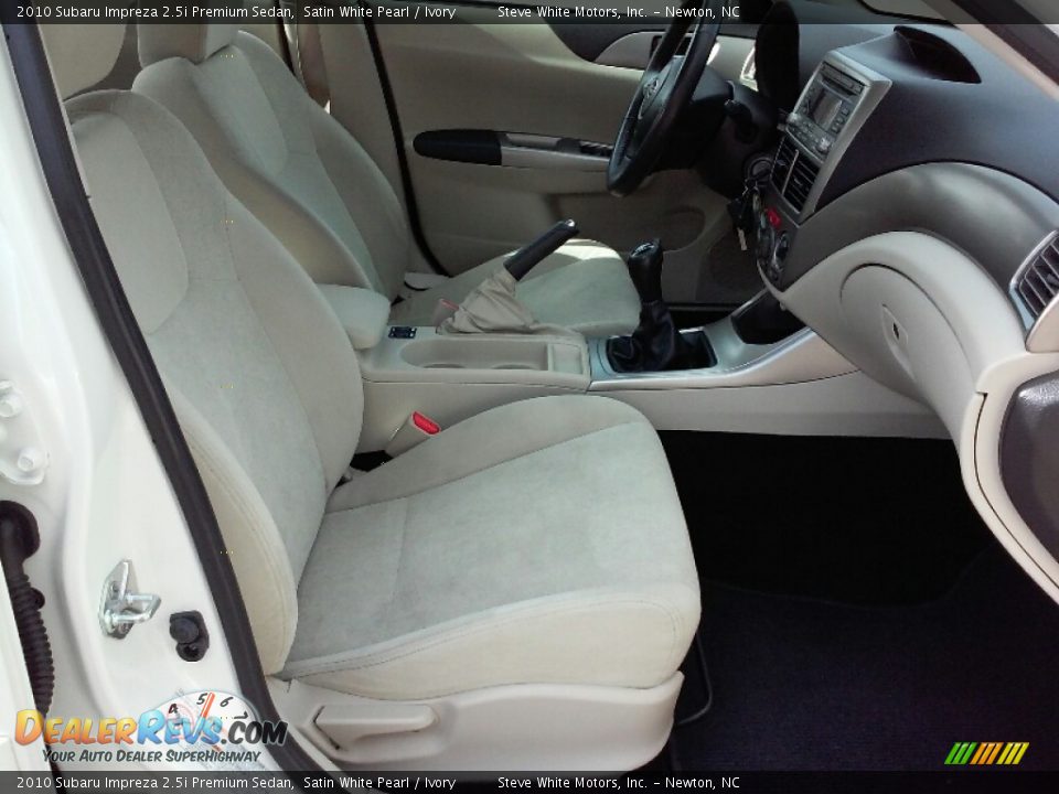 2010 Subaru Impreza 2.5i Premium Sedan Satin White Pearl / Ivory Photo #22