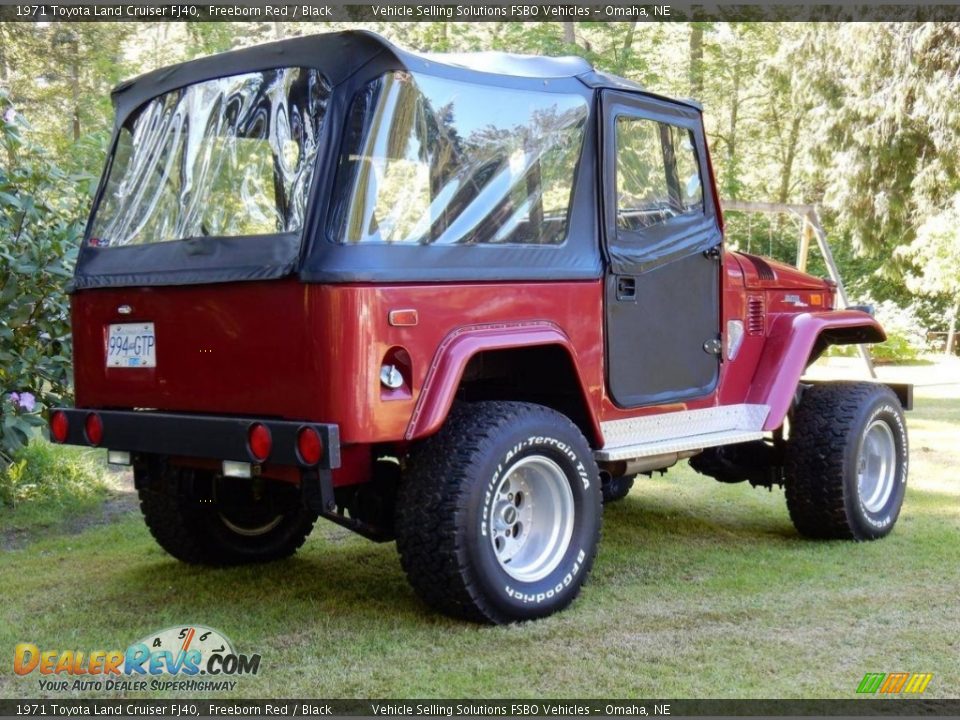 1971 Toyota Land Cruiser FJ40 Freeborn Red / Black Photo #3