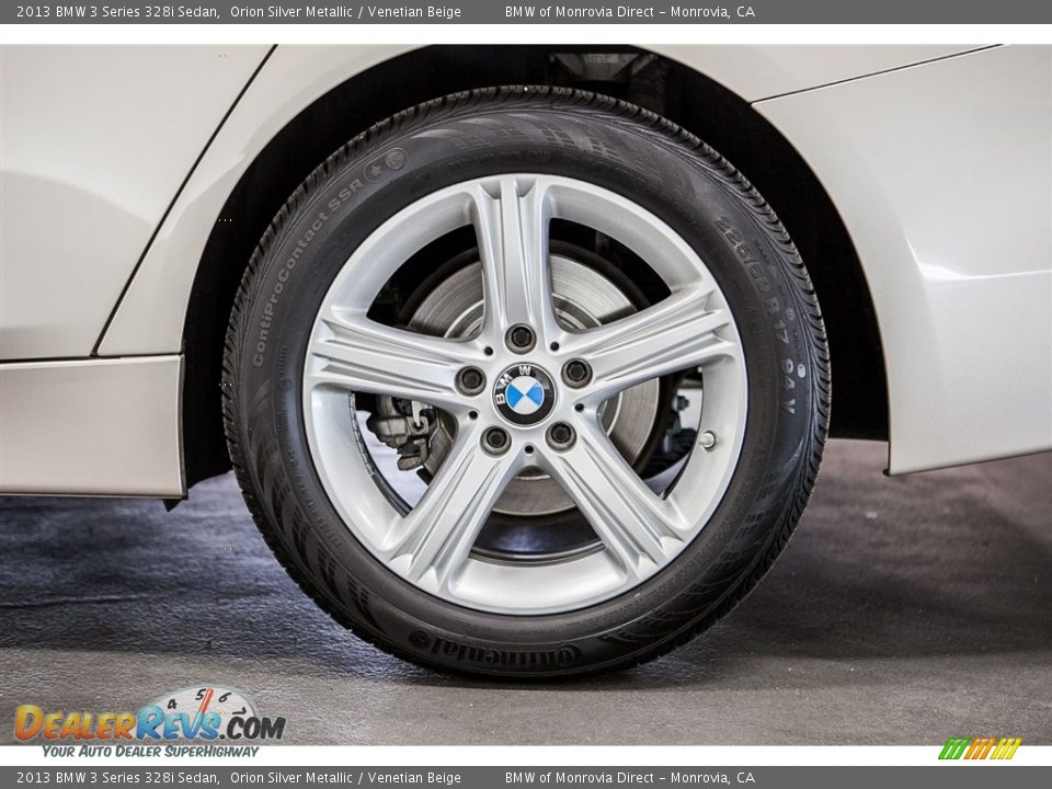 2013 BMW 3 Series 328i Sedan Orion Silver Metallic / Venetian Beige Photo #8