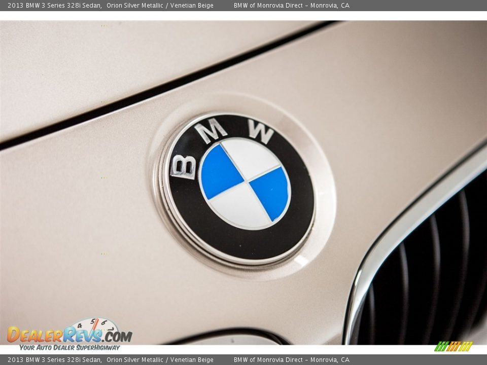 2013 BMW 3 Series 328i Sedan Orion Silver Metallic / Venetian Beige Photo #27