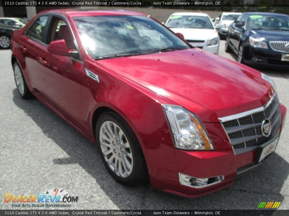 2010 Cadillac CTS 4 3.6 AWD Sedan Crystal Red Tintcoat / Cashmere/Cocoa Photo #8