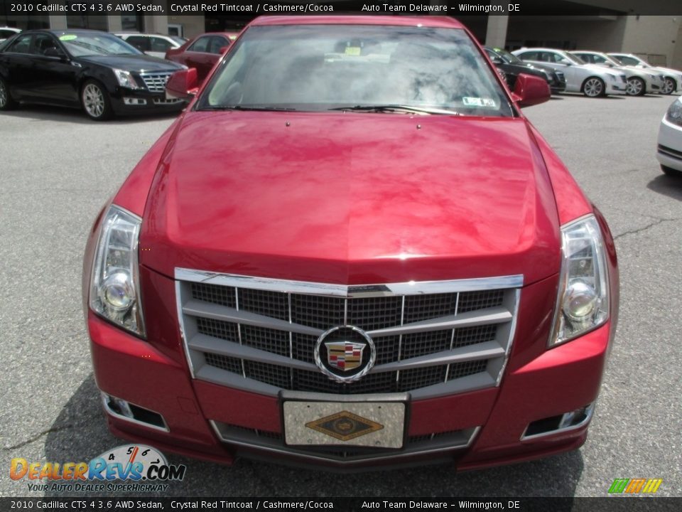 2010 Cadillac CTS 4 3.6 AWD Sedan Crystal Red Tintcoat / Cashmere/Cocoa Photo #9