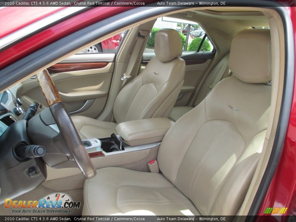 2010 Cadillac CTS 4 3.6 AWD Sedan Crystal Red Tintcoat / Cashmere/Cocoa Photo #10