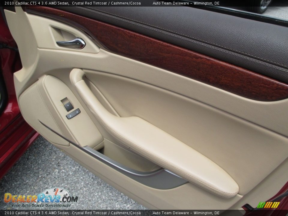 2010 Cadillac CTS 4 3.6 AWD Sedan Crystal Red Tintcoat / Cashmere/Cocoa Photo #25
