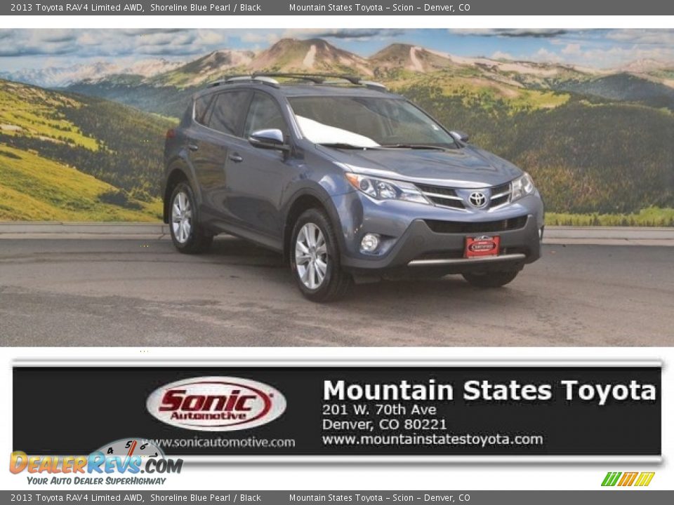 2013 Toyota RAV4 Limited AWD Shoreline Blue Pearl / Black Photo #1