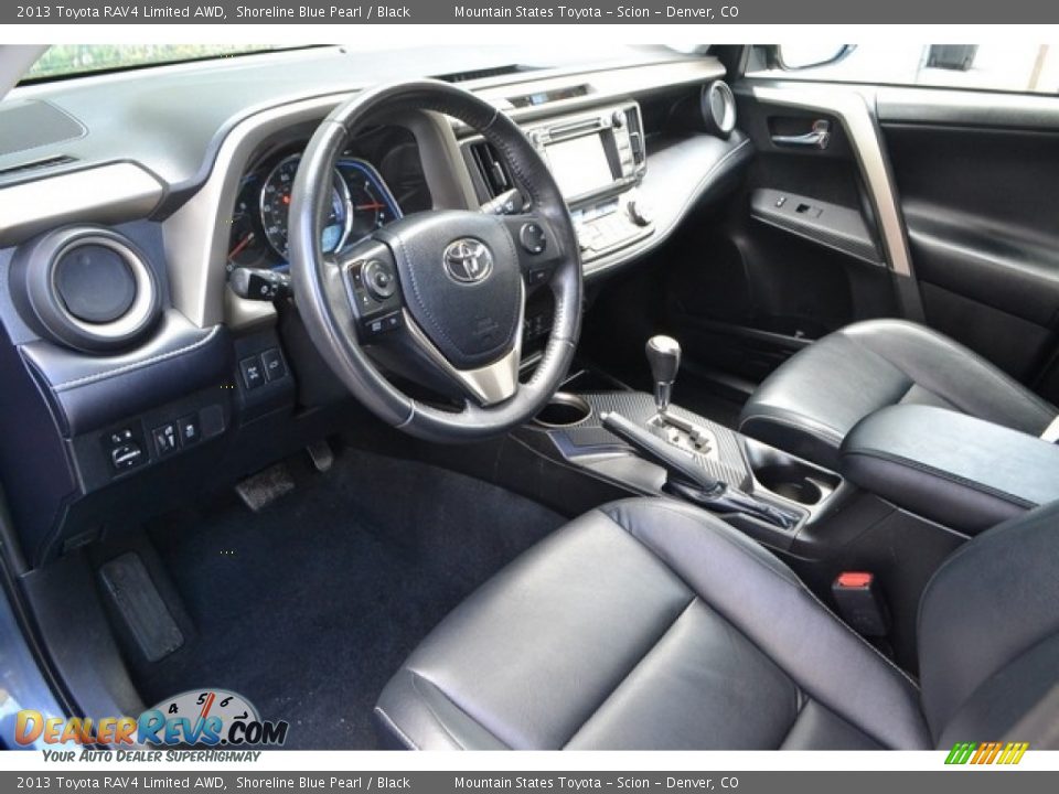 2013 Toyota RAV4 Limited AWD Shoreline Blue Pearl / Black Photo #10