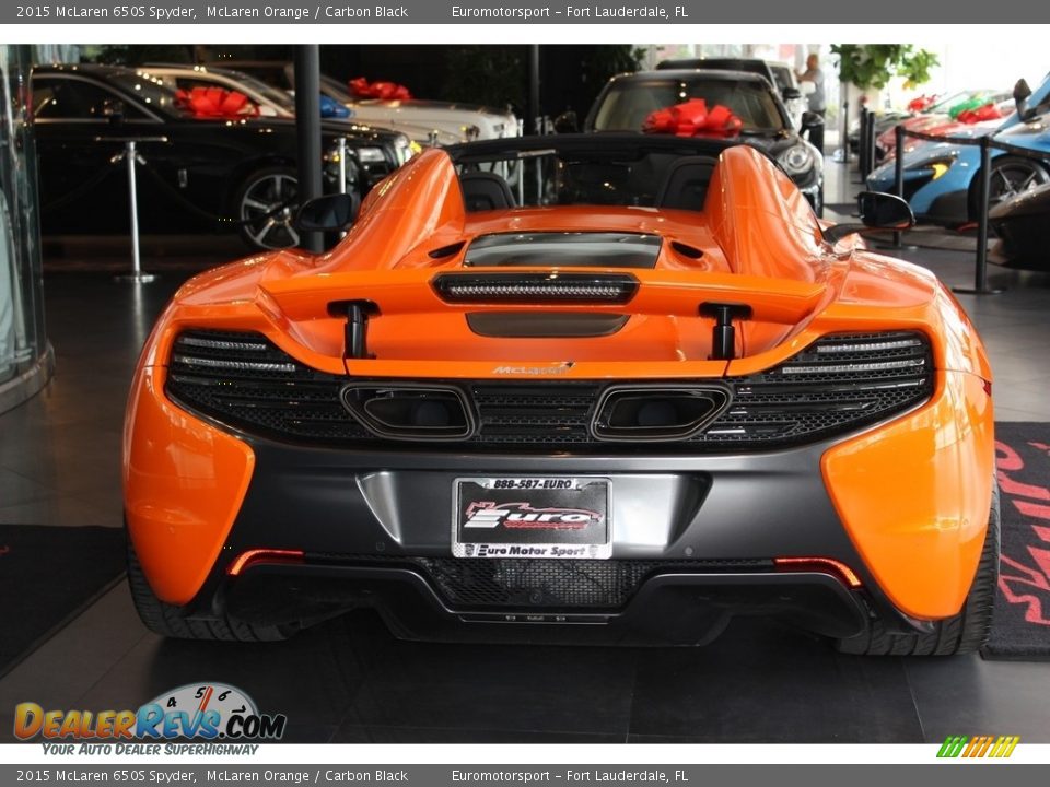 2015 McLaren 650S Spyder McLaren Orange / Carbon Black Photo #13