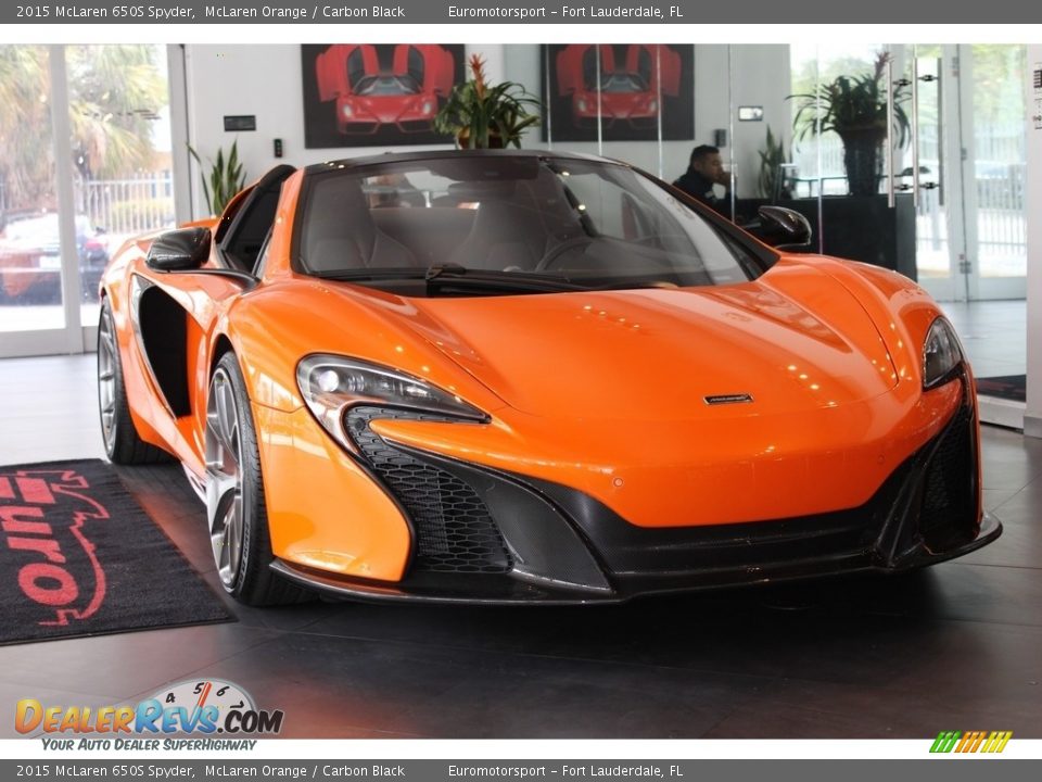 2015 McLaren 650S Spyder McLaren Orange / Carbon Black Photo #14