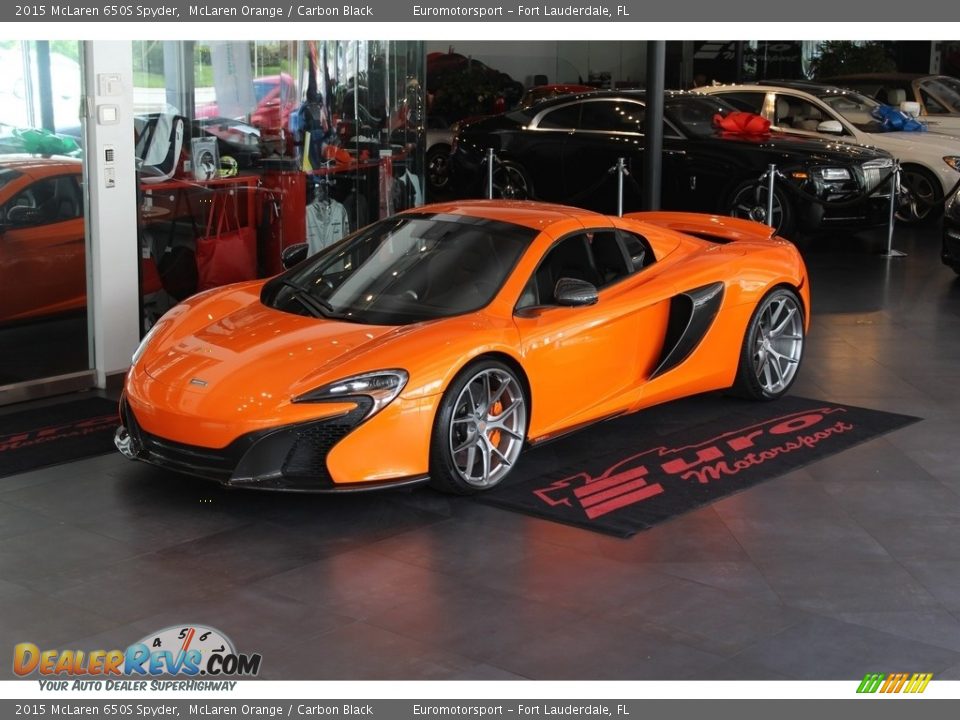 2015 McLaren 650S Spyder McLaren Orange / Carbon Black Photo #15