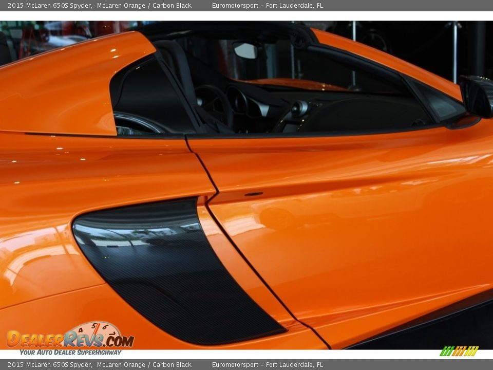 2015 McLaren 650S Spyder McLaren Orange / Carbon Black Photo #26