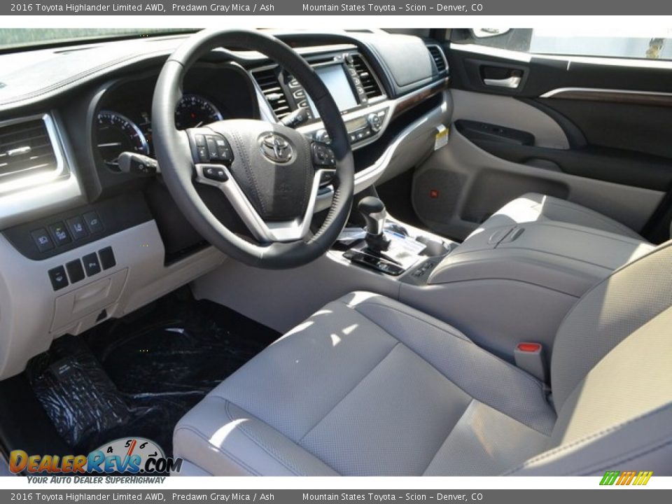2016 Toyota Highlander Limited AWD Predawn Gray Mica / Ash Photo #5