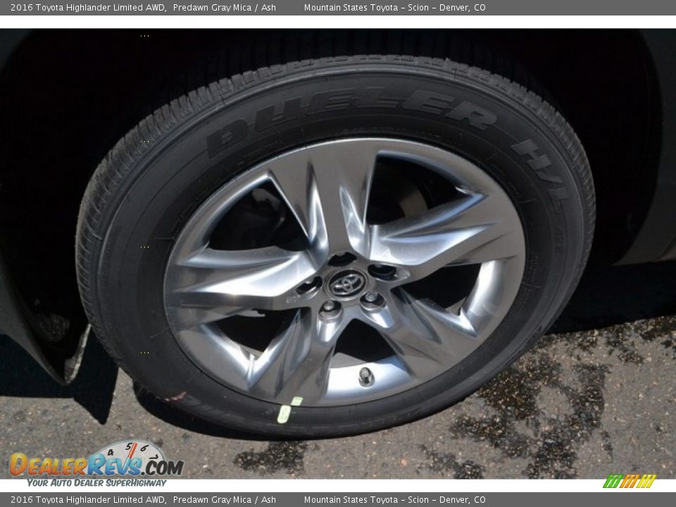 2016 Toyota Highlander Limited AWD Predawn Gray Mica / Ash Photo #10