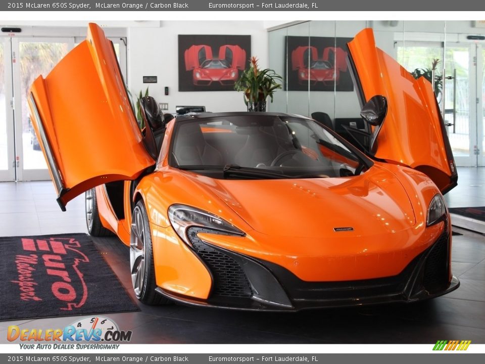 2015 McLaren 650S Spyder McLaren Orange / Carbon Black Photo #43