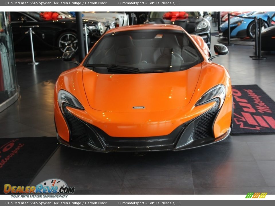 2015 McLaren 650S Spyder McLaren Orange / Carbon Black Photo #68