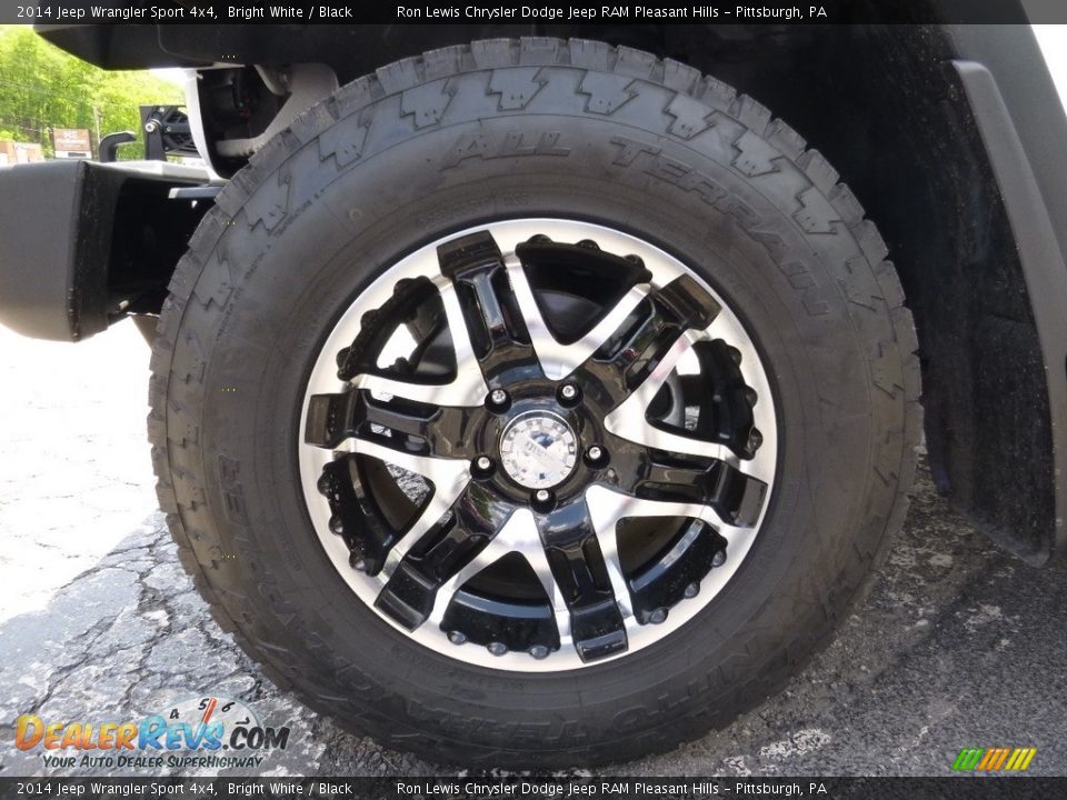 2014 Jeep Wrangler Sport 4x4 Bright White / Black Photo #10