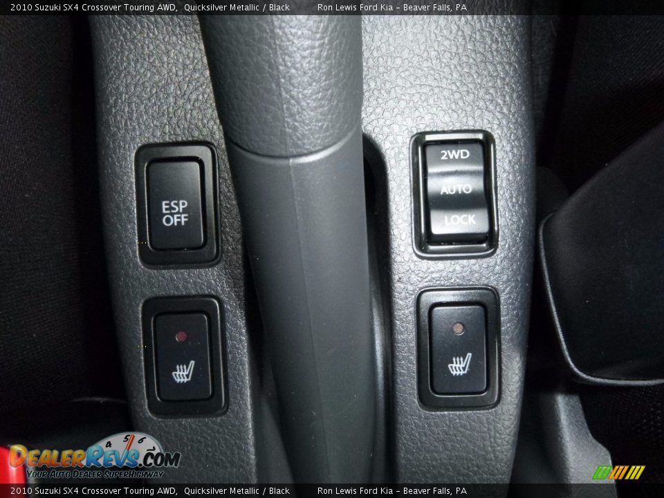 2010 Suzuki SX4 Crossover Touring AWD Quicksilver Metallic / Black Photo #17