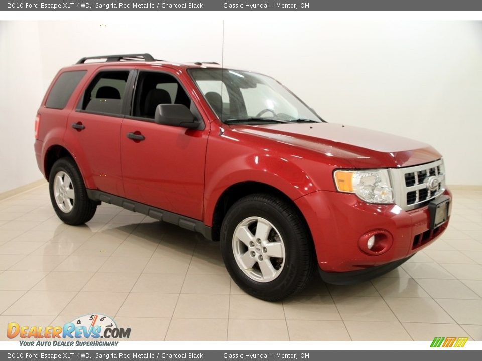 2010 Ford Escape XLT 4WD Sangria Red Metallic / Charcoal Black Photo #1