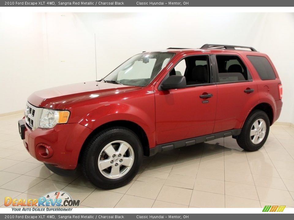 2010 Ford Escape XLT 4WD Sangria Red Metallic / Charcoal Black Photo #3