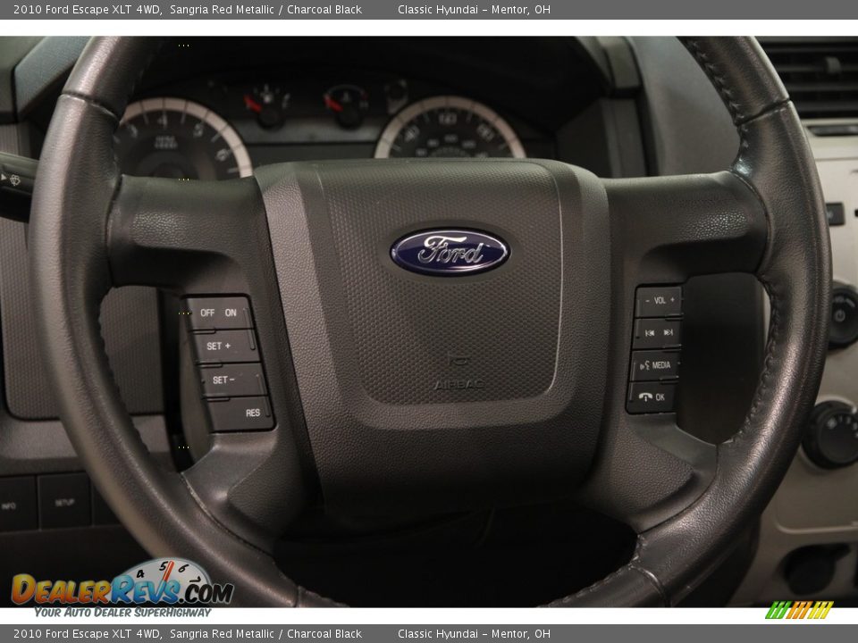 2010 Ford Escape XLT 4WD Sangria Red Metallic / Charcoal Black Photo #6