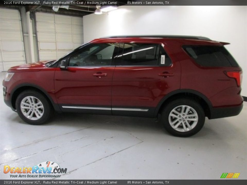 2016 Ford Explorer XLT Ruby Red Metallic Tri-Coat / Medium Light Camel Photo #6