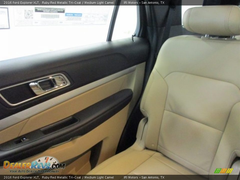 2016 Ford Explorer XLT Ruby Red Metallic Tri-Coat / Medium Light Camel Photo #17