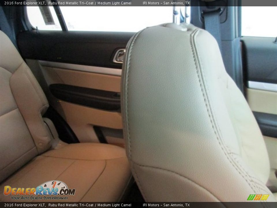 2016 Ford Explorer XLT Ruby Red Metallic Tri-Coat / Medium Light Camel Photo #20
