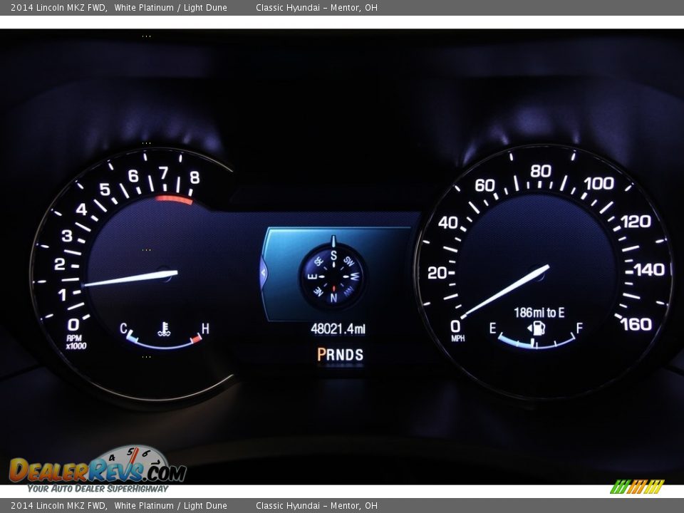 2014 Lincoln MKZ FWD White Platinum / Light Dune Photo #7