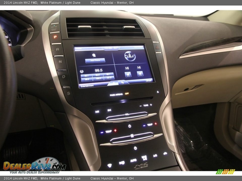 2014 Lincoln MKZ FWD White Platinum / Light Dune Photo #8