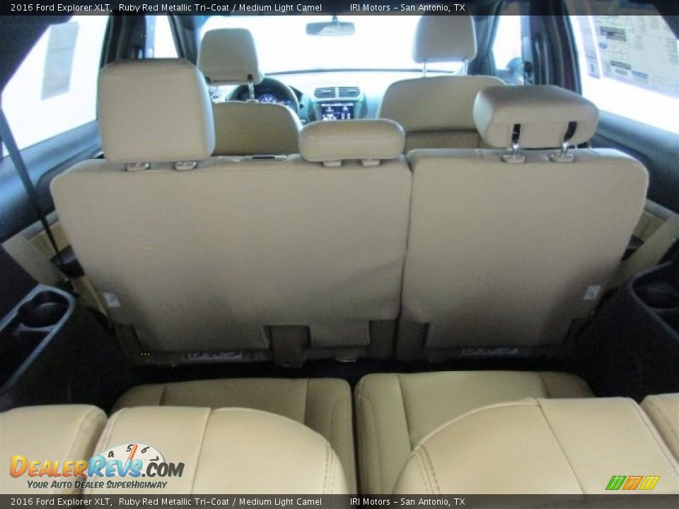 2016 Ford Explorer XLT Ruby Red Metallic Tri-Coat / Medium Light Camel Photo #27