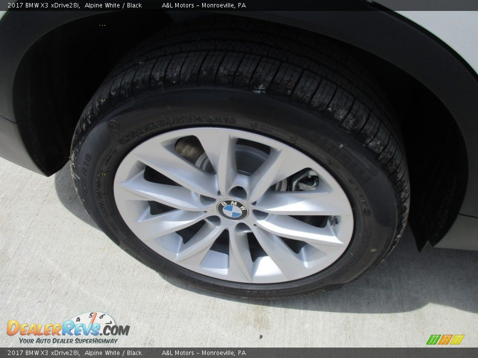 2017 BMW X3 xDrive28i Alpine White / Black Photo #3