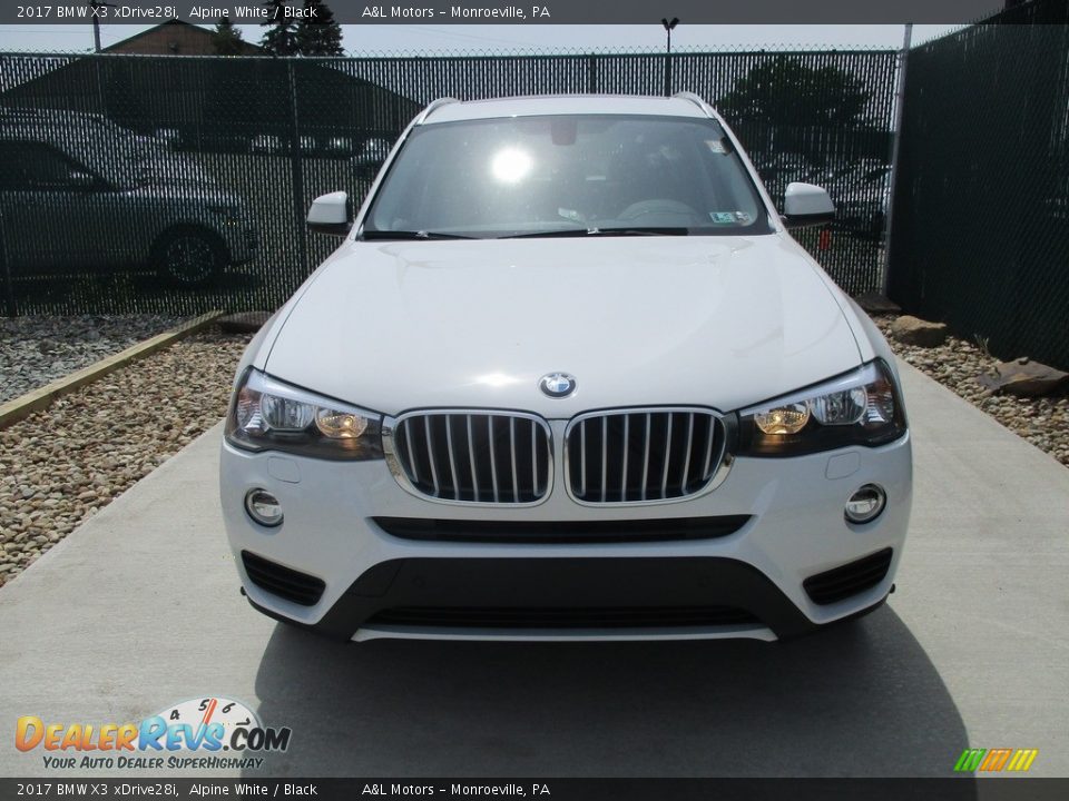 2017 BMW X3 xDrive28i Alpine White / Black Photo #6