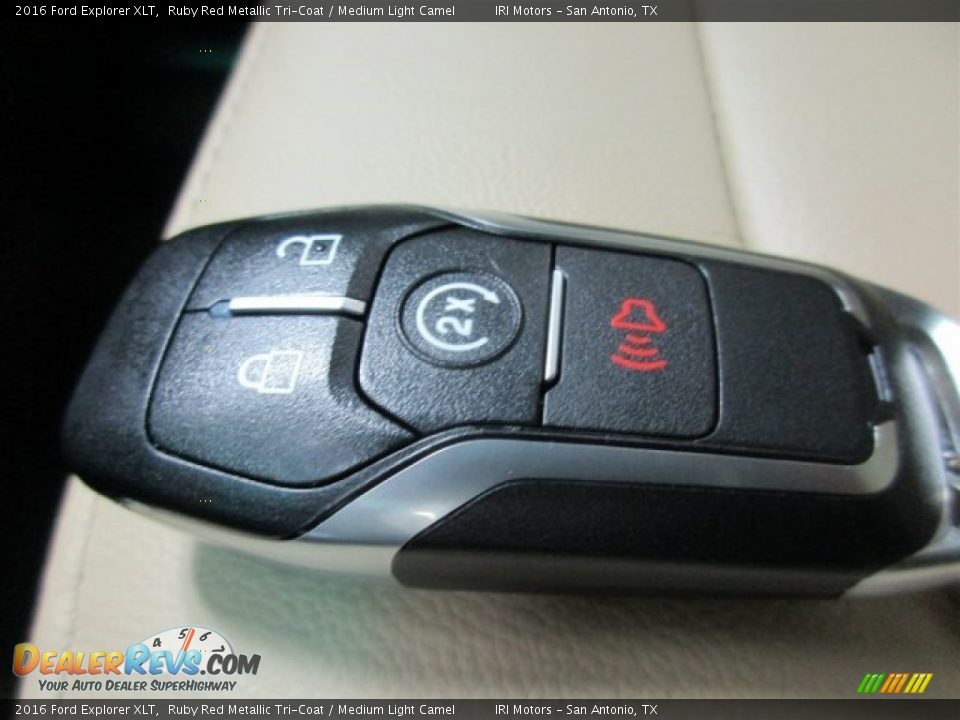 2016 Ford Explorer XLT Ruby Red Metallic Tri-Coat / Medium Light Camel Photo #35