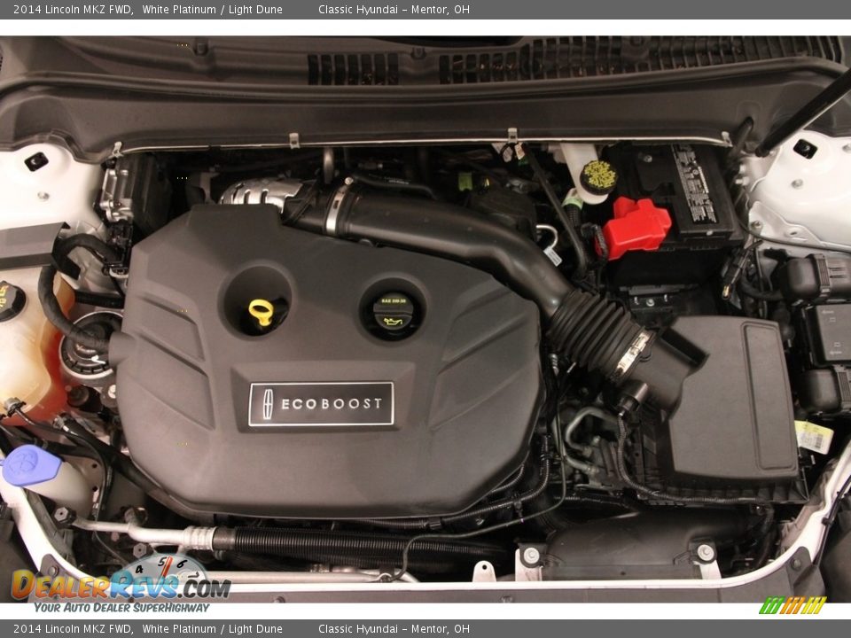 2014 Lincoln MKZ FWD White Platinum / Light Dune Photo #18