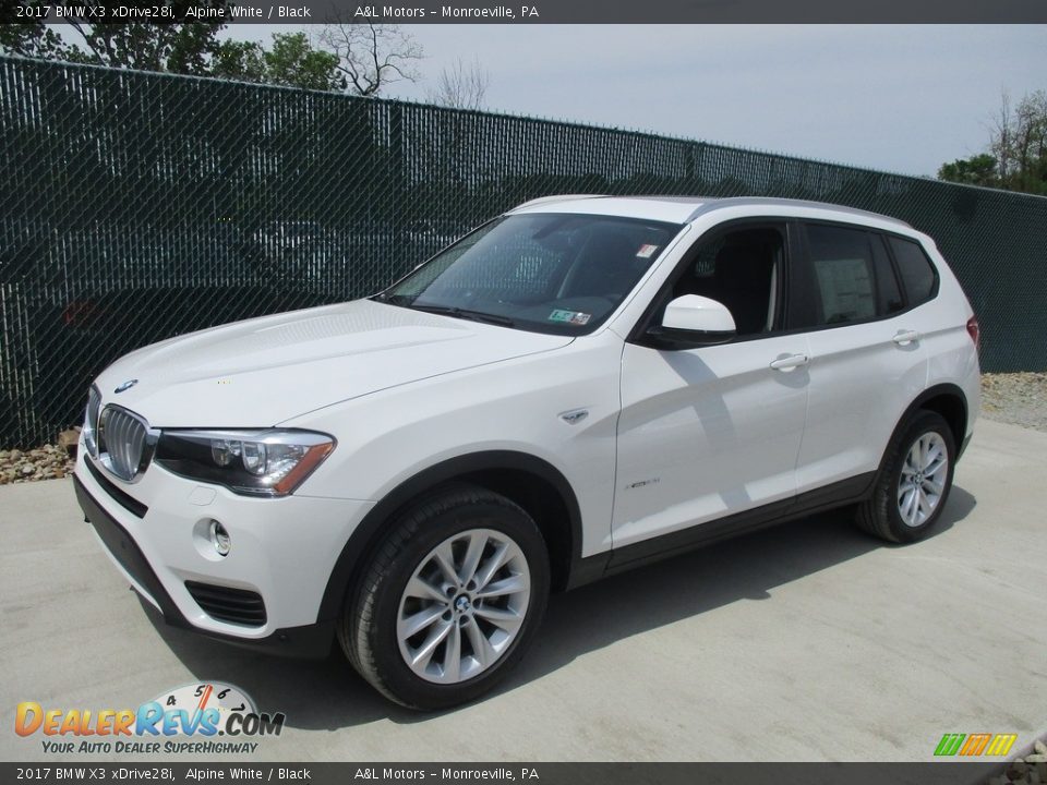 2017 BMW X3 xDrive28i Alpine White / Black Photo #8